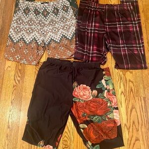 Women’s Size S/M Fashion Leggings 3 Pairs Lily by Firmiana Colorful Patterned